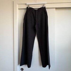 Musinsa SIGNATURE Black Pinstripe Trousers